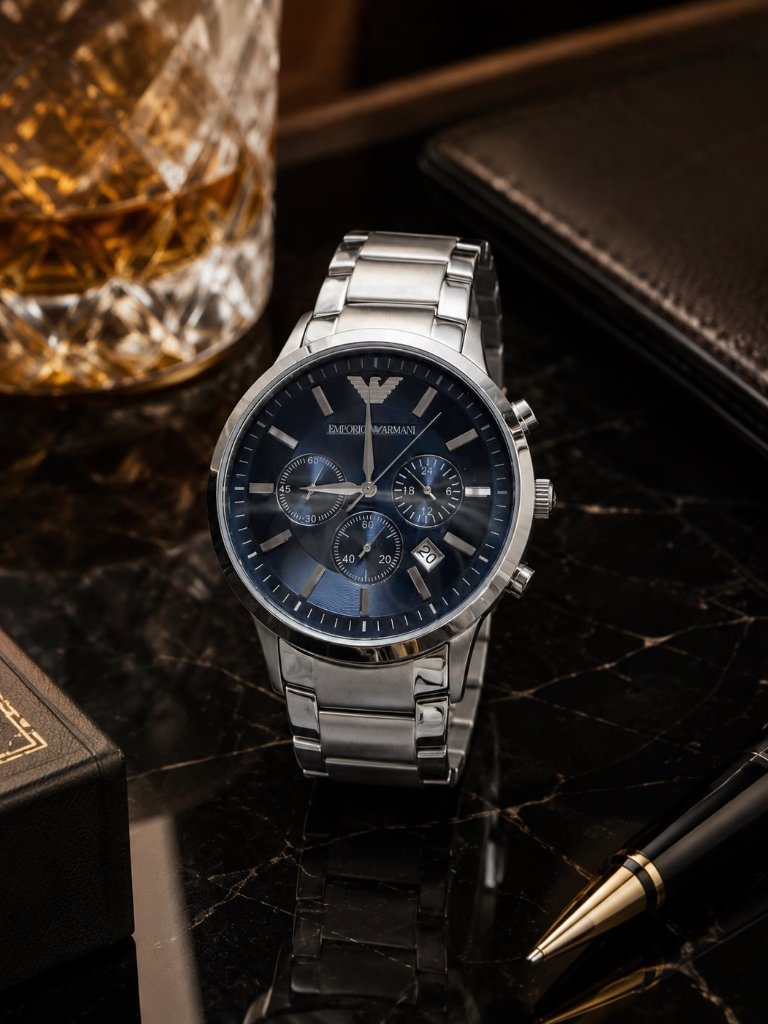 Emporio Armani Watch, Men's Stainless Steel Bracelet 43mm Ar2448